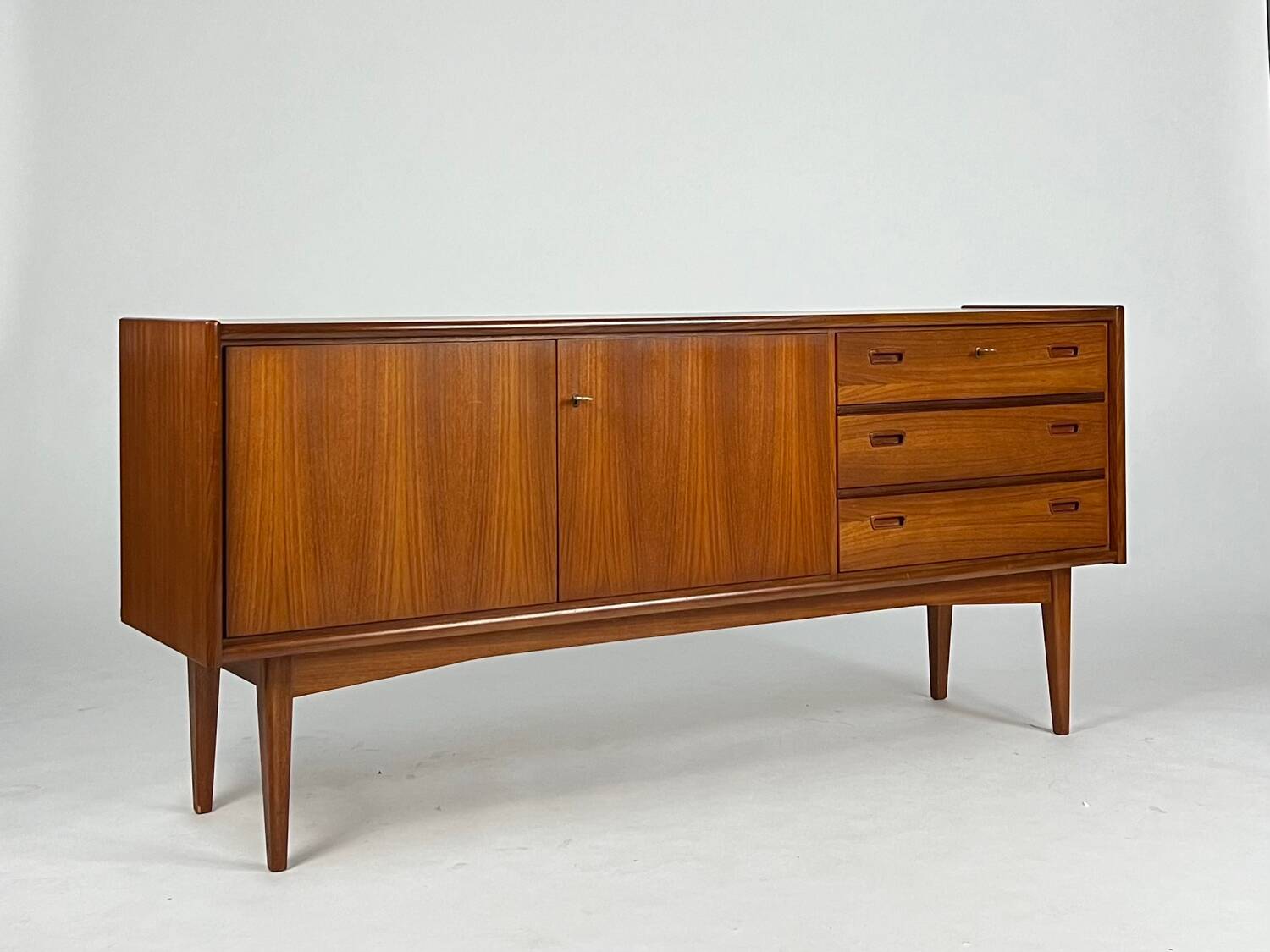 Vintage teak sideboard Bartels mid-century 60s design chest of drawers