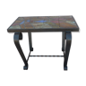 Table console basse de designer estampillé style art déco