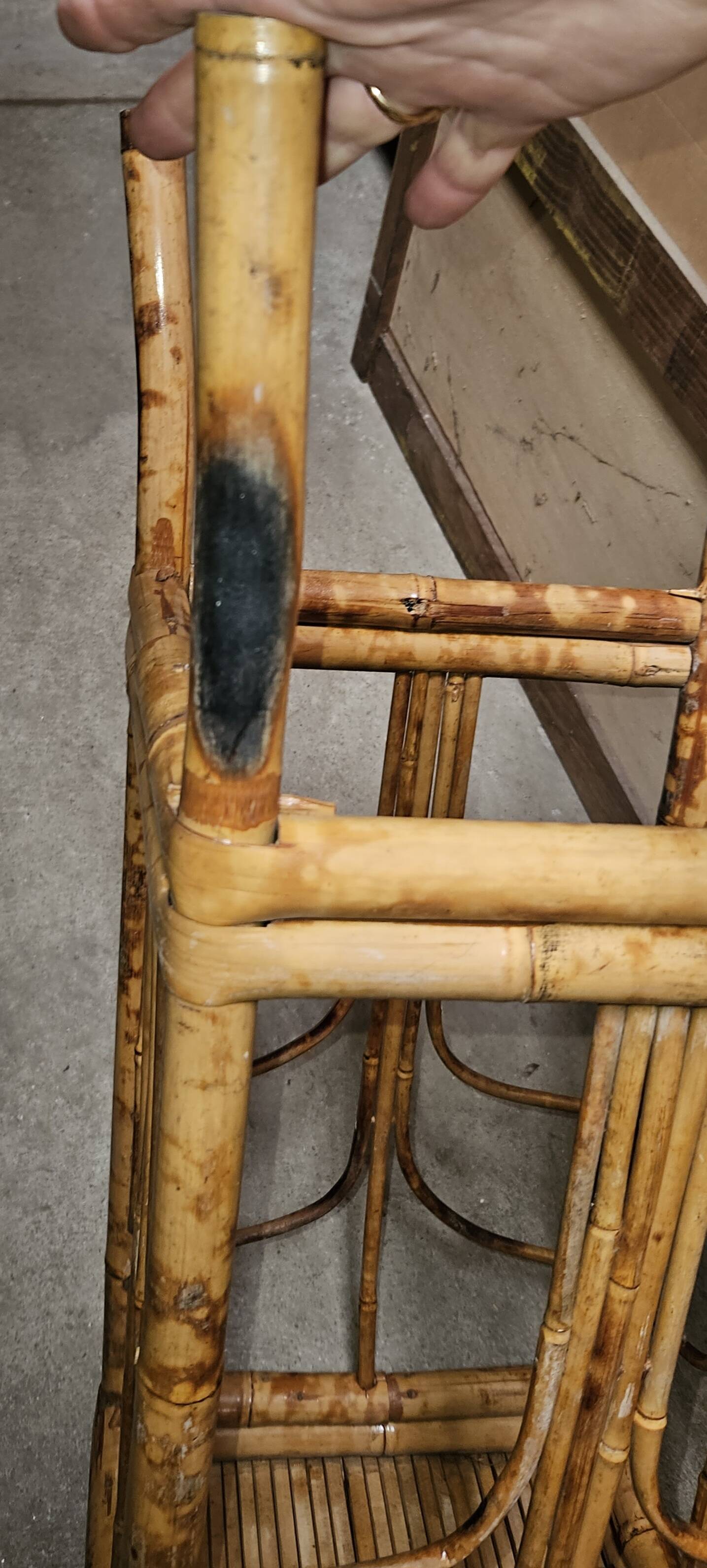 High square vintage bamboo harness