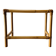 Vintage bamboo and smoked glass side table - end table