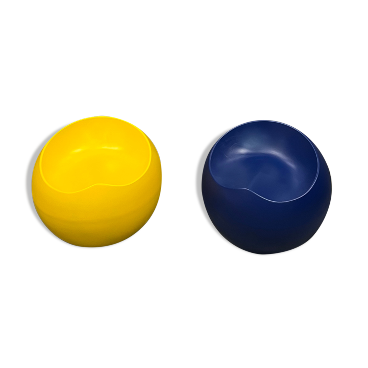 Ball chairs Yellow & blue