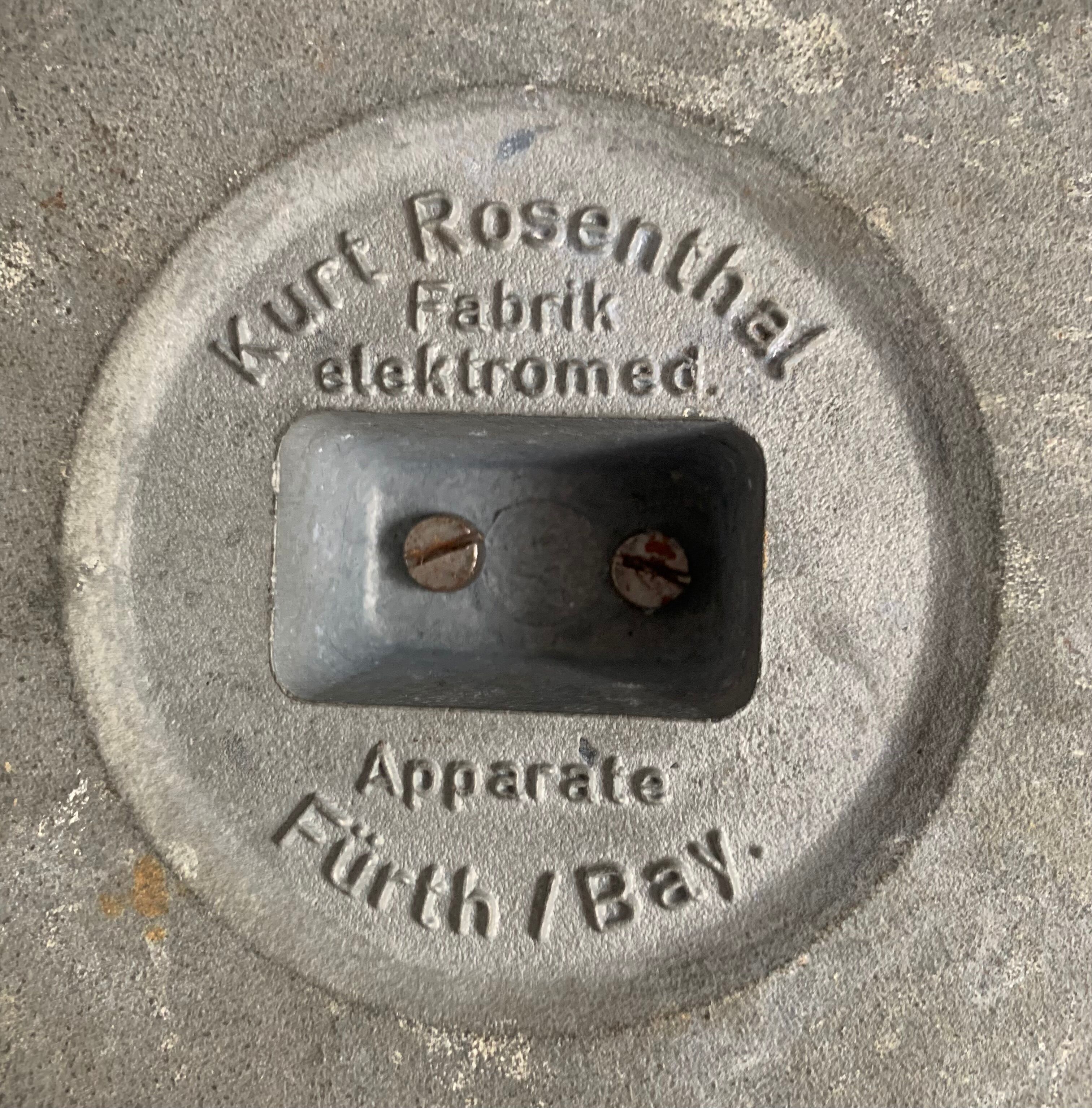 Vintage 1950 industrial table lamp Kurt Rosenthal - 43 cm