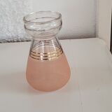 Pink granite bulb vase