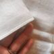 12 old damask linen napkins with monogram, 60x74 cm