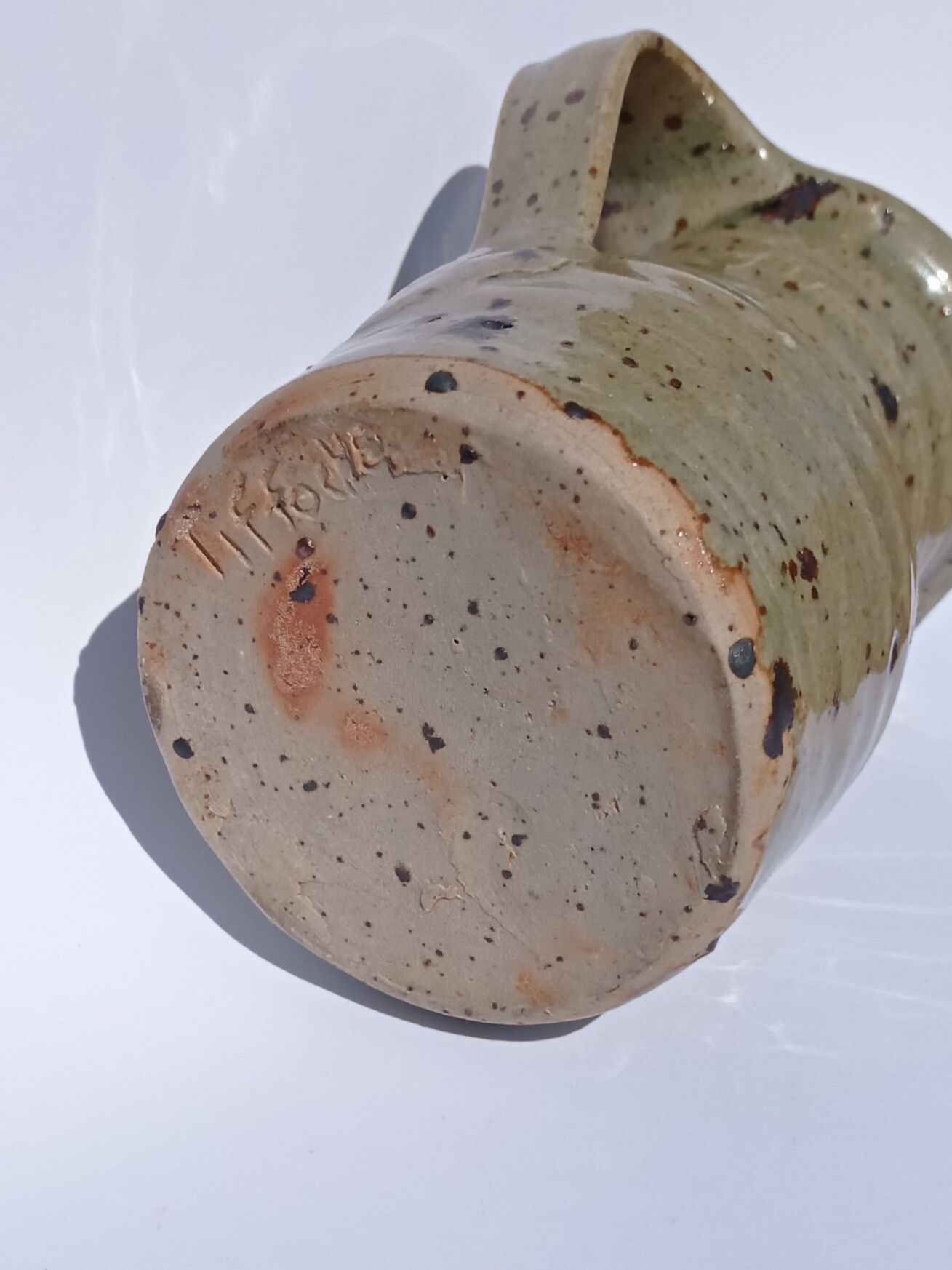 Sandstone pitcher Gustave Tiffoche La Borne 1979