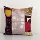 Vintage embroidered cushion cover 46x46 cm