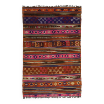 Tapis tissé à la main vintage – Naturel et élégant 148 x 220 cm