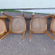 Lot de 6 chaises de bistrot bar en bois