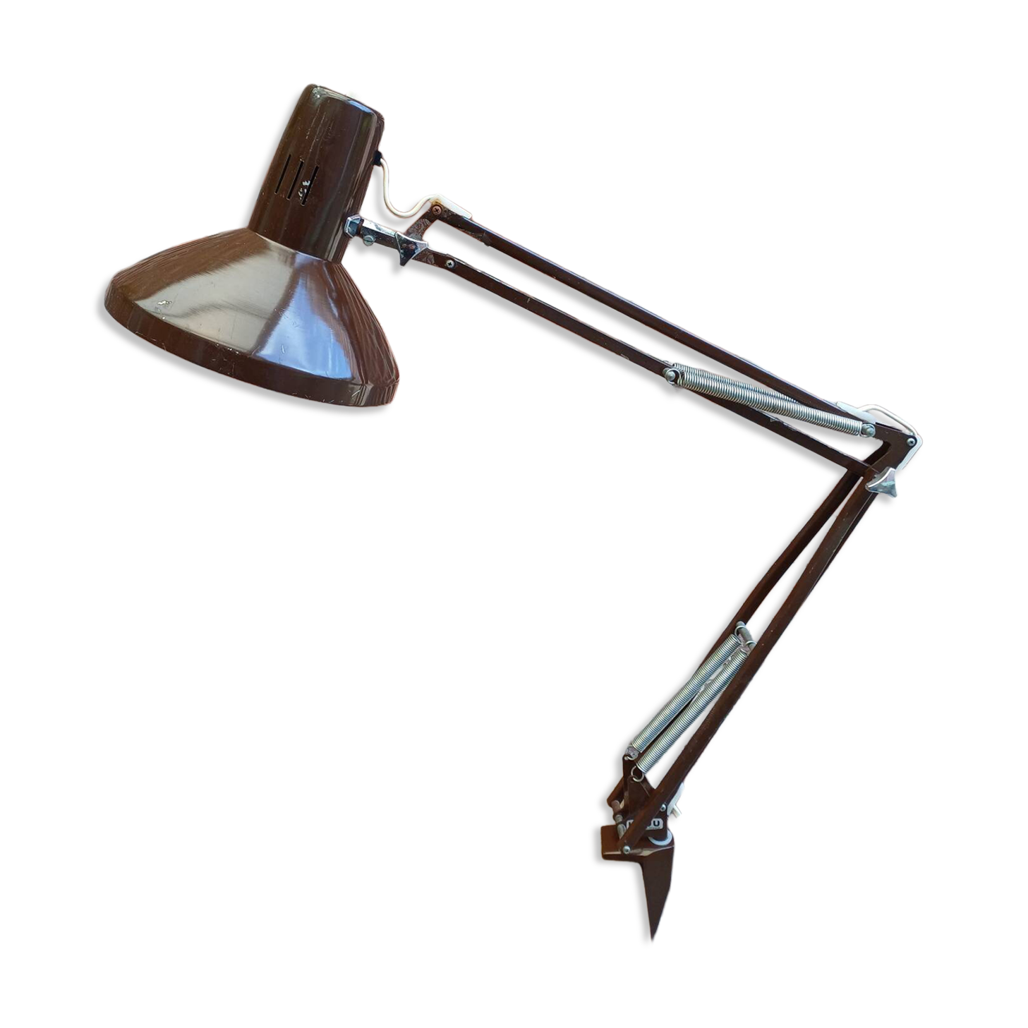 Lampe architecte Ledu marron 70's