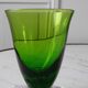 Set of 6 colored wine glasses feet flowers 60s-70s