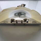 Vintage Italian resin and glass wall light