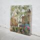 Old painting painting on canvas Montmartre, Paris