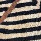 Beni M'rirt Moroccan Rug 200x300 cm – Large Black & Ecru Berber Rug