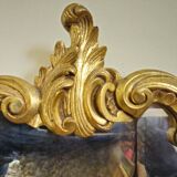 Antique gilded wooden mirror – rococo style / Louis XV / early 20th century