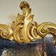 Antique gilded wooden mirror – rococo style / Louis XV / early 20th century