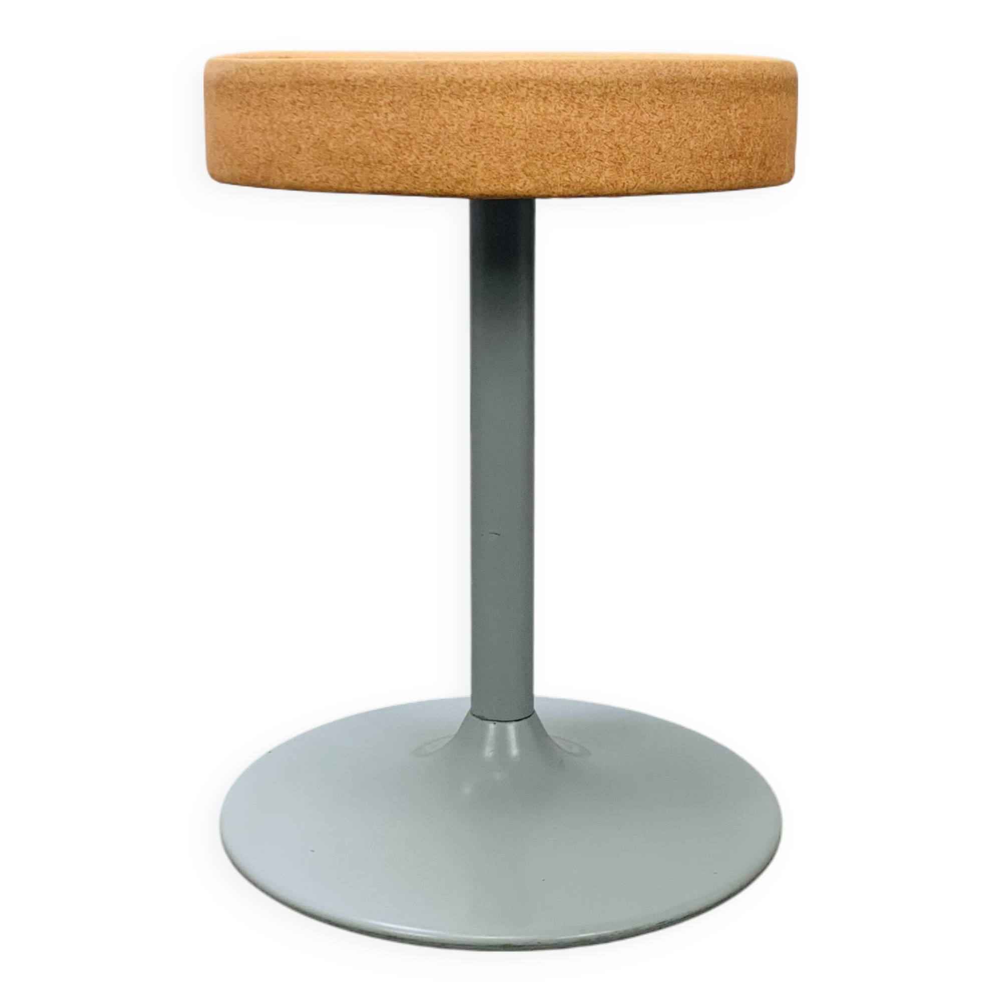 Orange tulip foot stool from the 80s, vintage