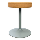 Orange tulip foot stool from the 80s, vintage