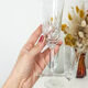 Lot de 6 flûtes en cristal ciselé