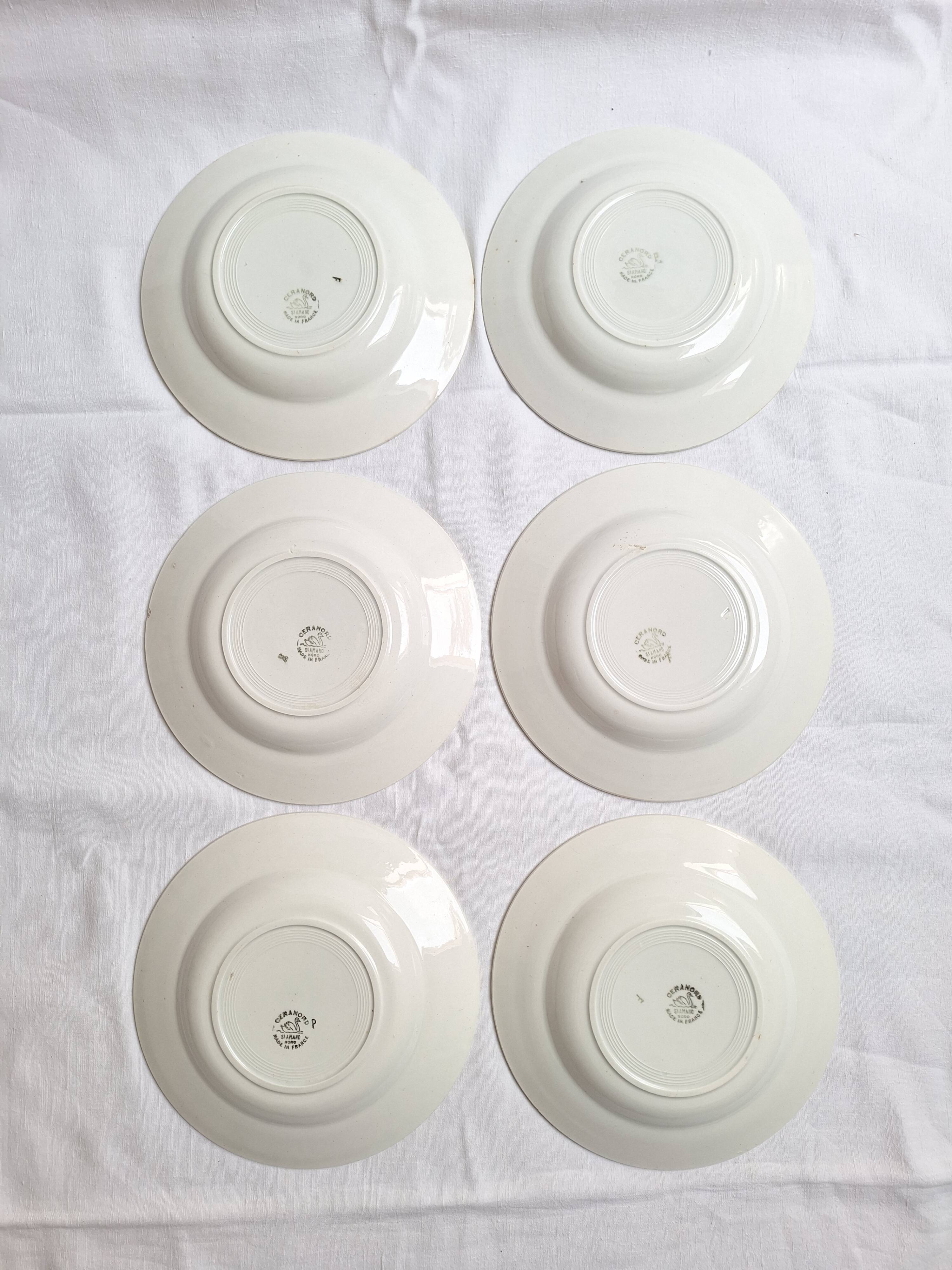 Deep plates / Salad plates St Amand blue