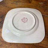 Square plate, ironstone, Medici collection, Longchamps