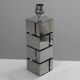 Curtis Jere vintage design lamp base "Building" chrome steel 1970s