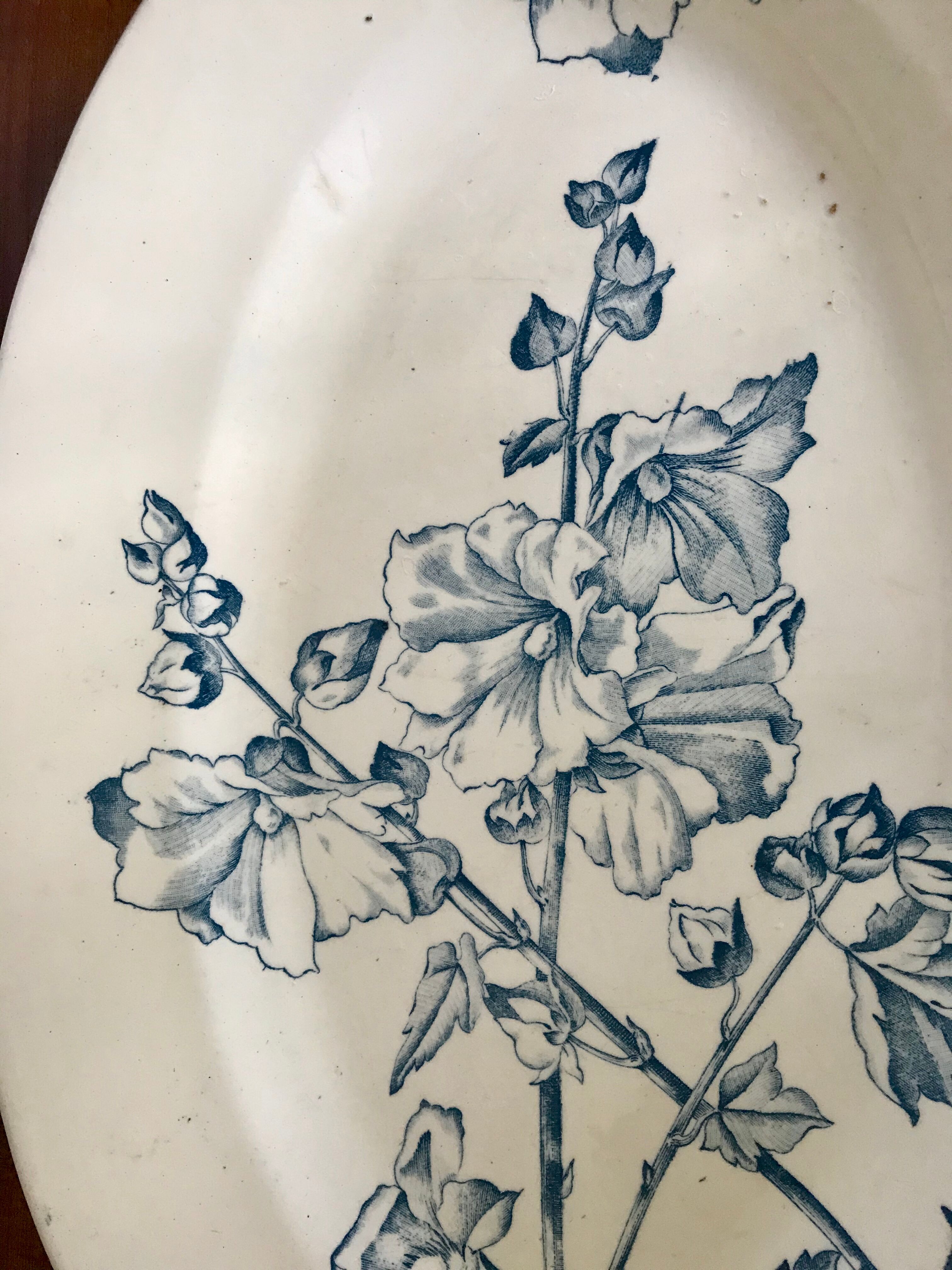 Iron earth oval dish