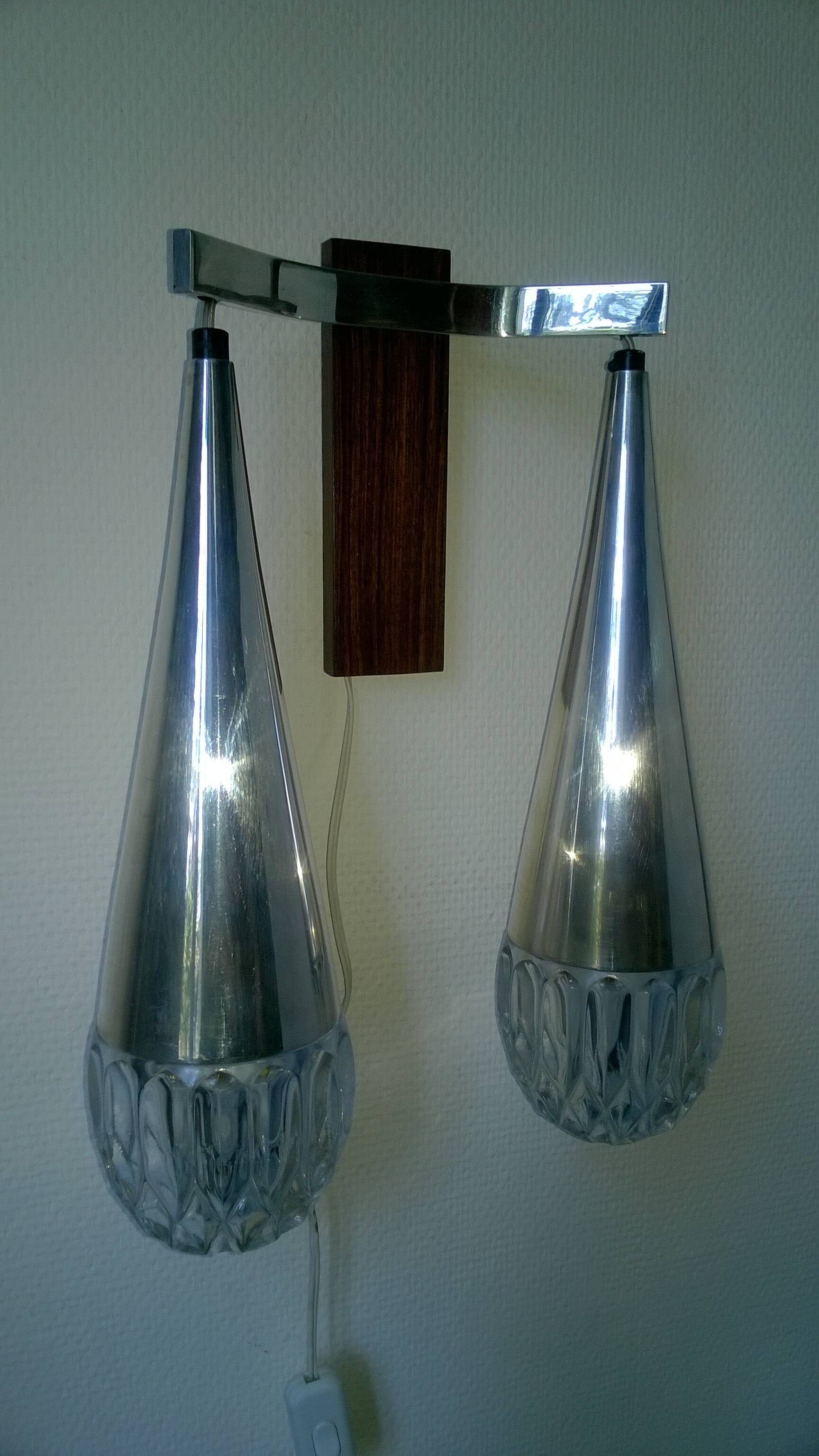Vintage kaiser leuchten wall light c.1960