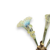 Tulip tree centerpiece in opalescent glass and bronze nineteenth