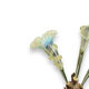 Tulip tree centerpiece in opalescent glass and bronze nineteenth