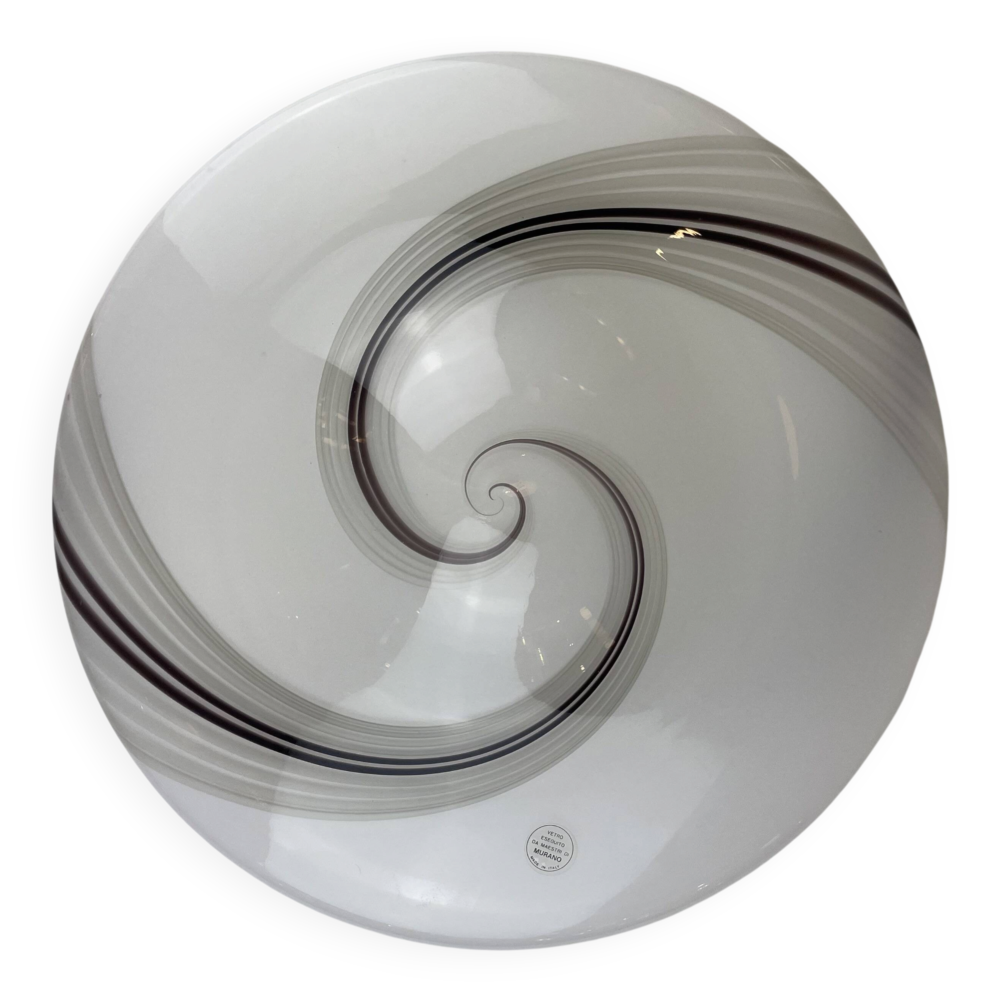 Murano Ceiling Lamp Tagliapietra’s Style, Italy, 1980s