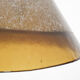Brown bubble glass pendant light by Peill and Putzler, Germany 1960's