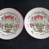 Lots de quatre assiettes Saint-Clément et Gaston Bonfils