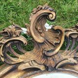 Gilded mirror of louis XV style fireplace 1900 79x145cm