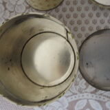 Set of 4 vintage tole pots