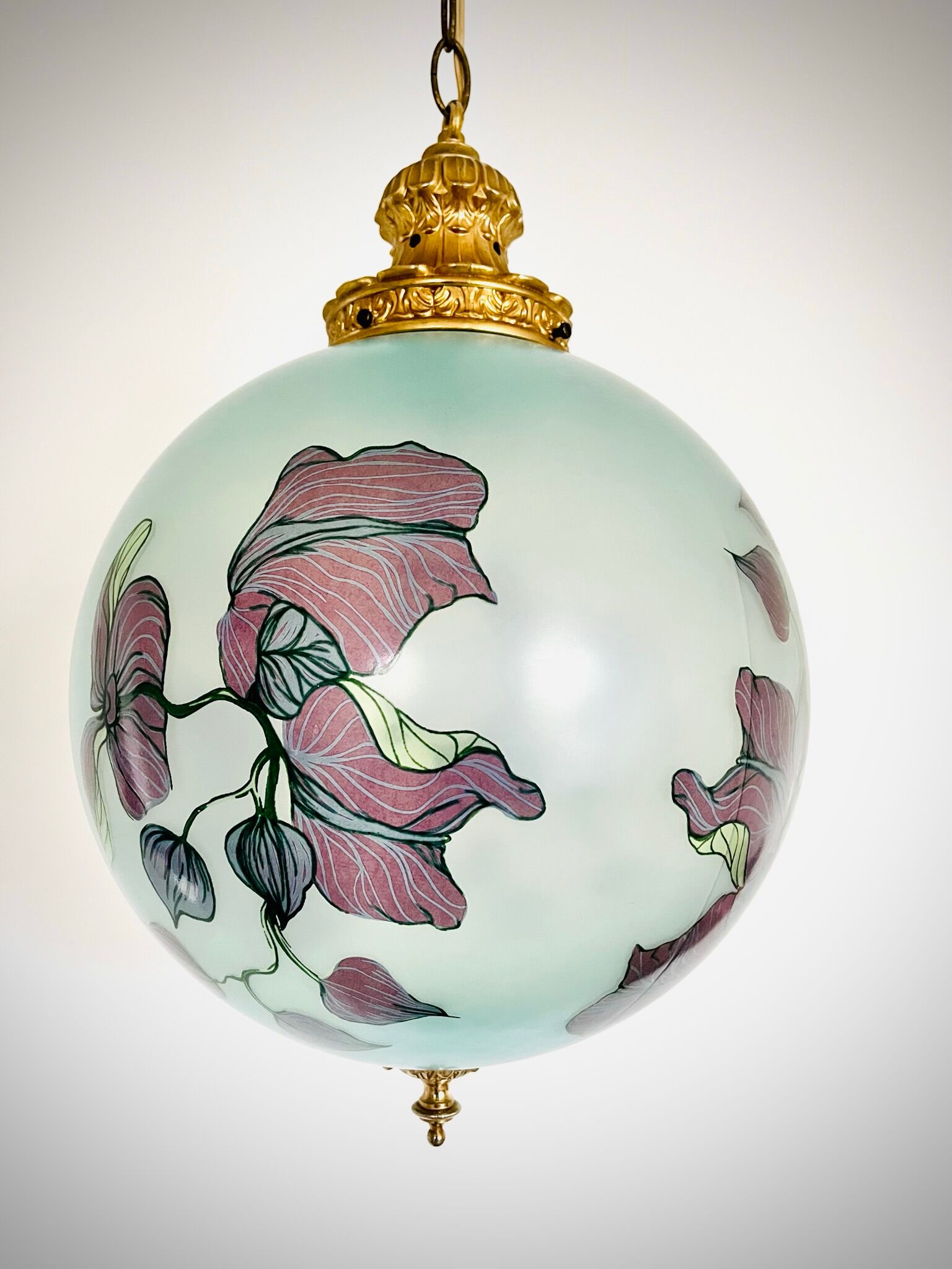 Art Deco glass pendant