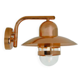 Exterior copper wall light