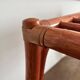 Vintage bamboo and curved rattan luggage rack