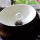Art Deco Vintage brown and white enamelled suspension duo