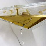 Large triangular glass wall & ceiling lamp, 1960’s