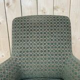 Fauteuil Bergère époque Napoléon III velours vert