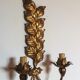 Wall lamp golden leaves