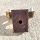 Antique brass wall lamp