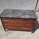 Commode louis xvi en acajou avec 3 tiroirs du xix ème siecle