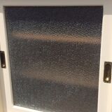 Mado wall shelf 2 sliding doors "frozen" effect windows - 50s