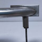 three art deco bronze handles silver tone cover