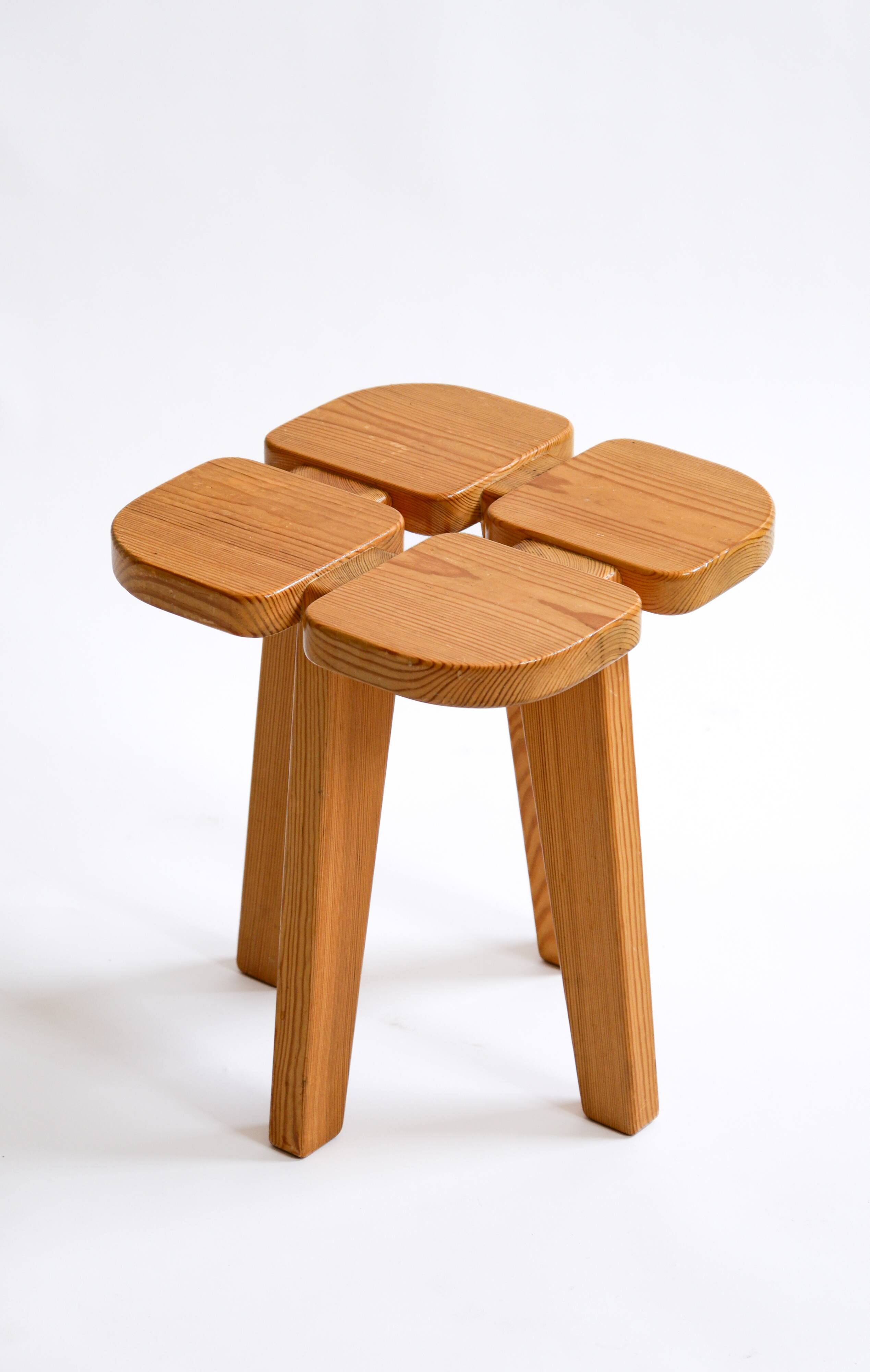 Lisa Johansson-Pape, Apila stool, pine circa 1960