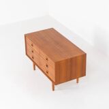 Commode basse par Erik Brouer pour Brouer Møbelfabrik (Danemark, 1960)