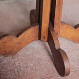 Table bois vintage, table bistrot, guéridon, table ancienne, table d'appoin