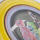 Gilbert Portanier Unique Art Yellow Pottery Plate Signed - 1982 - Vallauris