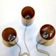 Metal and glass table lamp, Bergborms, Sweden, 1970